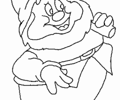 Coloriage joyeux nain