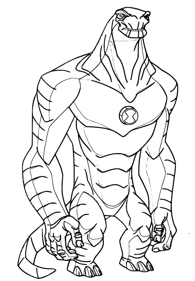 Coloriage geant humungousaur ben 10