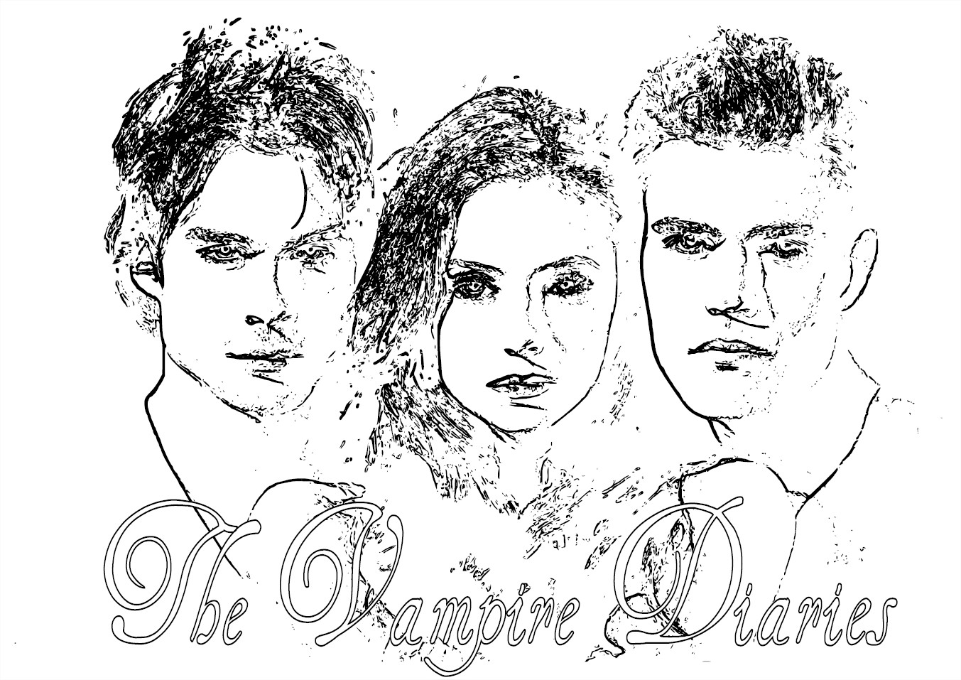 Coloriage Vampire Diaries