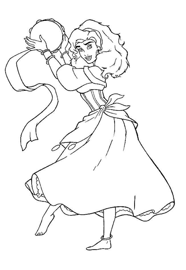Coloriage Esmeralda