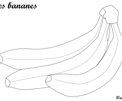 Coloriage des bananes