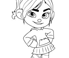 Coloriage Vanellope Von Schweetz